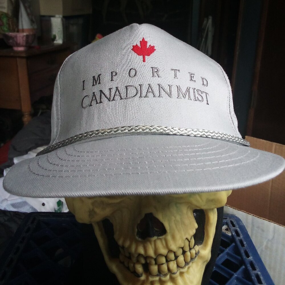 Deadstock Vintage Imported Canadian Mist Rope Snap Trucker Hat Cap